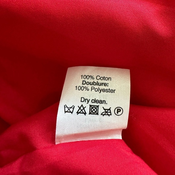 J. Crew Vibrant Red Mini Dress with Black Polka Dots - Picture 7 of 8